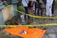 Kawasan tempat penemuan mayat suda diberi garis polisi (Foto Istimewa)
