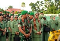 Penyambutan Dandim 1013/Mtw Yang Baru di halaman kantor Bupati (foto: Diskominfo)