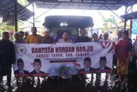 Komitmen Kemanusian Habib Zakaria Salurkan Bantuan Banjir di Sungai Tabuk, Kabupaten Banjar