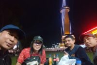 teman-teman wartawan berbuka puasa bersama di halaman eks kantor gubernur Kalsel pada Rabu (25/2/2026) malam 