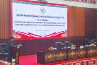 Sidang Paripurna Penyerahan Ranperda Inisiatif DPRD dan Penyampaian Hasil Reses (foto: istimewa)