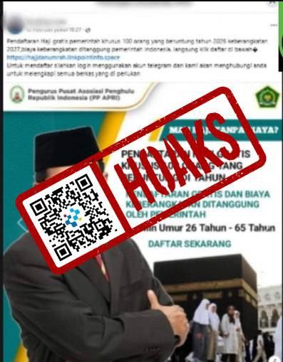 (HOAKS) Undian Umrah dan Haji Gratis dari Kemenag