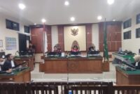 Sidang kasus pembunuhan di Paramasan. (Foto: Istimewa)