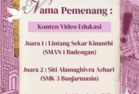 Siswi SMK Negeri 3 Banjarmasin Raih Juara 2 Nasional PSY-EDUFEST 2026
