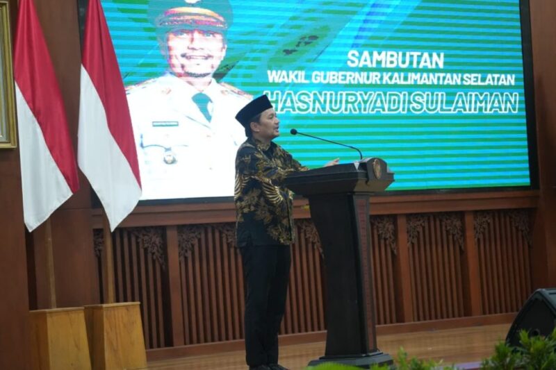 Sambutan Wakil Gubernur Kalsel Hasnuriyadi Sulaiman (foto: adpim)