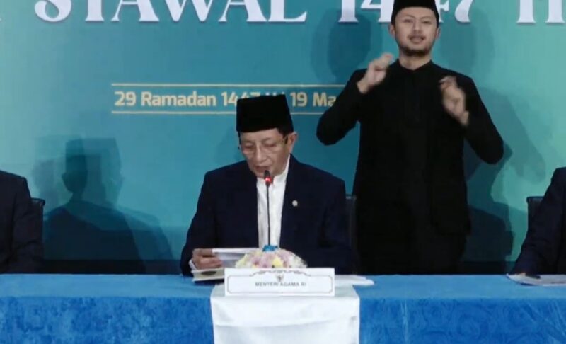 Menteri Agama Republik Indonesia  Prof. Dr. KH. Nasaruddin Umar, MA