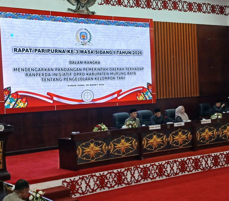 DPRD Murung Raya menggelar Rapat Paripurna ke-3 Masa Sidang I (foto: Maya)