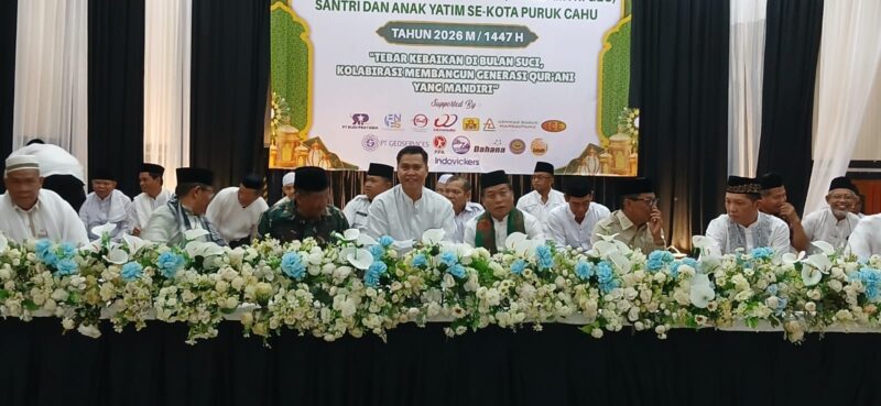 Pemkab Mura, Kemenag Mura dan PT AlamTri Geo Buka Puasa Bersama di GPU. (Foto: Maya)