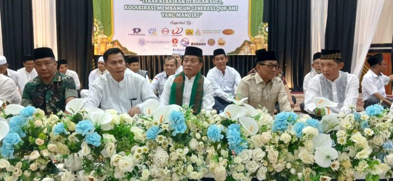 Ketua DPRD Rumiadi saat menghadiri buka bersama Pemkab Mura, Kemenag dan PT AlamTri Geo (foto: Maya)