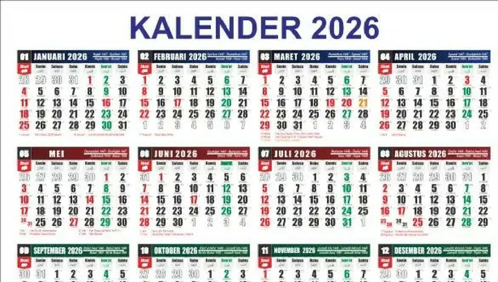 Cek Kalender 2026