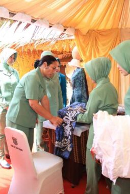 Sasirangan Naik Kelas, Persit Kembangkan Motif Todak jadi Tren Fashion