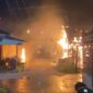 MUSIBAH KEBAKARAN -  Kebakaran di Jalan Lingkar Selatan Gang Flamboyan, Kelurahan Basirih, Banjarmasin Barat, Rabu (22/4/2026) dinihari. (foto:istimewa)