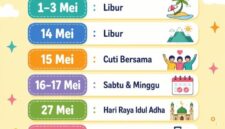 Cek Bulan Mei 2026, Banyak Liburnya
