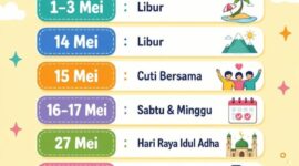 Cek Bulan Mei 2026, Banyak Liburnya