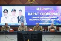Gubernur Haji Muhidin Pimpin Rakor SKPD Lingkup Pemprov Kalsel