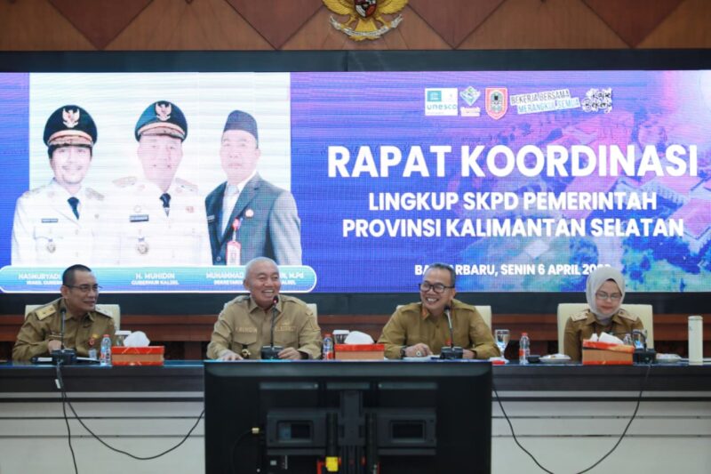 Gubernur Haji Muhidin Pimpin Rakor SKPD Lingkup Pemprov Kalsel