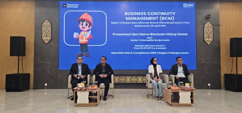 BRI Region 14 Banjarmasin Gelar BCM Sosialisasi Bantuan Hidup Dasar Bersama Telkomedika
