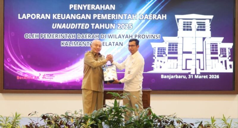 Gubernur Haji Serahkan LKPD Tahun 2025 ke BPK RI (foto:adpim)