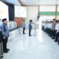 Gubernur Kalimantan Selatan diwakili Sekretaris Daerah Provinsi Kalimantan Selatan, H. Muhammad Syarifuddin secara resmi melakukan Pengukuhan Petugas Haji Daerah (PHD) dan Tim Pendukung PPIH Embarkasi Banjarmasin serta Pelaksanaan Meal Test Tahun 1447 H / 2026 M (foto:adpim)