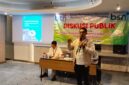 Branch Manager Bank Syariah Nasiona (BSN) KC Banjarmasin Sulthon Agung Memaparkan Sektor Perumahan Dalam Diskusi Publik Bersama Forum Komunikasi Wartawan Kalsel