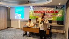 Branch Manager Bank Syariah Nasiona (BSN) KC Banjarmasin Sulthon Agung Memaparkan Sektor Perumahan Dalam Diskusi Publik Bersama Forum Komunikasi Wartawan Kalsel