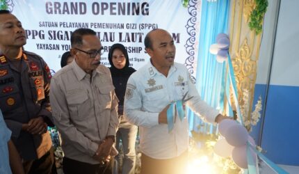Peluncuran MBG di Pulau Laut Sigam, Pemkab Kotabaru Dorong Pemenuhan Gizi dan Penguatan Generasi Sehat