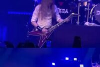 MOMEN BERSEJARAH DI BOGOTA – Band thrash metal legendaris Megadeth untuk pertama kalinya membawakan lagu Ride the Lightning di atas panggung saat konser di Bogotá. (foto:istimewa)