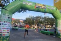 Peserta lari HUT ke 20 PT Senwell Family di Banjar.
