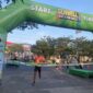 Peserta lari HUT ke 20 PT Senwell Family di Banjar.