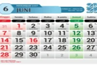 Kalender Bulan Juni 2026