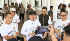 Gubenur Kalsel Haji Muhidin Tinjau Tugu Nol Kilometer Banjarmasin