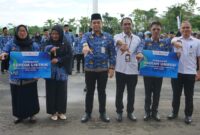 Apresiasi ASN, Pemkab Kotabaru Gelar Apel Gabungan dan Penyerahan Hadiah Bank Kalsel