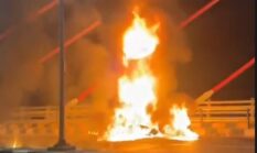 Mobil Terbakar di Jembatan Alalak, Pasutri Diduga Mabuk