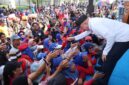 Kebersamaan Gubernur Kalsel Haji Muhidin dengan Para Buruh di Peringatan May Day 2026 di Banjarmasin (foto:adpi)