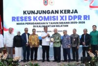 Gubernur Kalsel Haji Muhidin Menerima Komisi XI DPR RI yang Dipimpin Fauzi Amro dari Partai NasDem (foto:adpim)