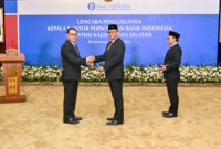 Pengukuhan Kepala Kantor Perwakilan Bank Indonesia Provinsi Kalimantan Selatan 