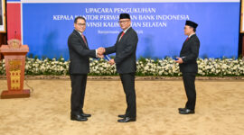 Pengukuhan Kepala Kantor Perwakilan Bank Indonesia Provinsi Kalimantan Selatan 
