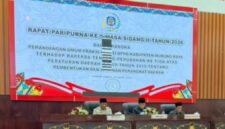 Paripurna Pemandangan Umum Fraksi-Fraksi DPRD Mura terhadap Ranperda tentang Perubahan Ketiga atas Perda Nomor 09 Tahun 2016 (foto: Maya)