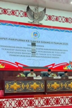 DPRD Murung Raya Bahas Penataan OPD, Fraksi-Fraksi Sampaikan Pandangan Umum terhadap Ranperda Perubahan Perangkat Daerah