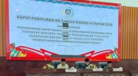 Paripurna Pemandangan Umum Fraksi-Fraksi DPRD Mura terhadap Ranperda tentang Perubahan Ketiga atas Perda Nomor 09 Tahun 2016 (foto: Maya)
