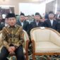 Ketua DPRD Kabuppaten Murung Raya Rumiadi saat menghadiri pelantikan dewan hakim dan panitera MTQ VIII KORPRI Kalteng di aula rujab Bupati (foto: Maya)
