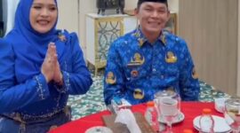 Wakil Ketua I DPRD Mura Dina Maulidah bersama Wakil Bupati Mura Rahmanto Muhiddin (foto: istimewa)