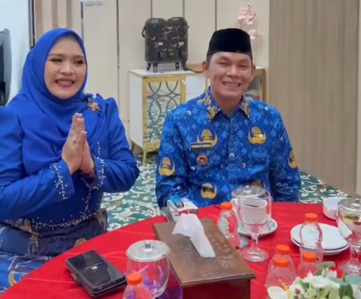 Wakil Ketua I DPRD Mura Dina Maulidah bersama Wakil Bupati Mura Rahmanto Muhiddin (foto: istimewa)