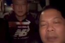 Pengumuman penangkapan tersangka Taufik Hidayat ( belakang ) yang tersebar di media sosial (Tangkapan layar )