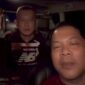 Pengumuman penangkapan tersangka Taufik Hidayat ( belakang ) yang tersebar di media sosial (Tangkapan layar )