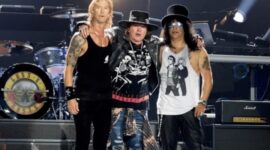 Personil asli GNR; Duff McKagan, Axl Rose dan Slash. (Foto: Istimewa)
