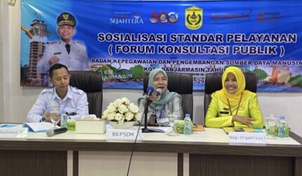 BKPSDM Banjarmasin Libatkan Unsur Masyarakat Untuk Kemajuan Pelayanan Publik