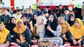Wakil Ketua I DPRD Murung Raya Dina Maulidah saat menghadiri kegiatan pembentukan pengurus KKB Murung Raya (foto: istimewa)