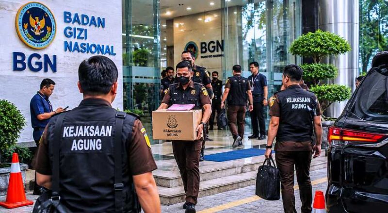Ilustrasi Petugas Kejaksaan Agung melakukan penggeledahan di Kantor Badan Gizi Nasional (BGN) di Jakarta, Rabu (3/6/2026). (foto: Ilustrasi)

