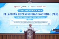 Gubernur Kalsel Haji Muhidin Membuka Pelatihan Kepemimpinan Nasional (PKN) Angkatan XVIII 2026 (foto:adpim)